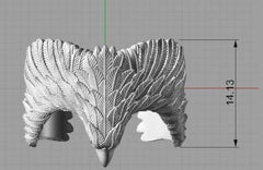 14kt Solid Gold Eagle Ring