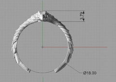 14kt Solid Gold Eagle Ring