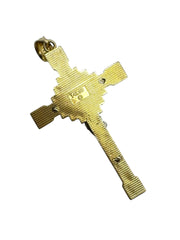 14kt Two-Tone Crucifix Cross