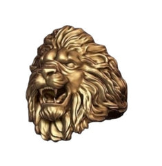 14kt Lion Head Ring