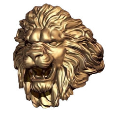 14kt Lion Head Ring