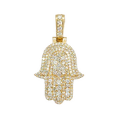 14kt Hamsa Diamond Pendant 1.35ct