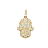 14kt Hamsa Diamond Pendant 2.35ct