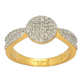 10kt Cluster Diamond Ring