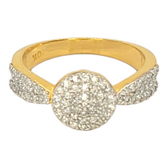 10kt Cluster Diamond Ring