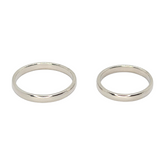 14kt Solid Gold Wedding Bands 2.5mm