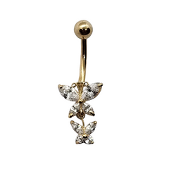 14kt Butterfly Belly Ring