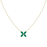 18kt YG - Clover Necklace 0.50ct
