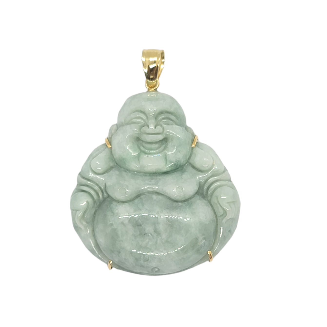 Large jade buddha pendant sale