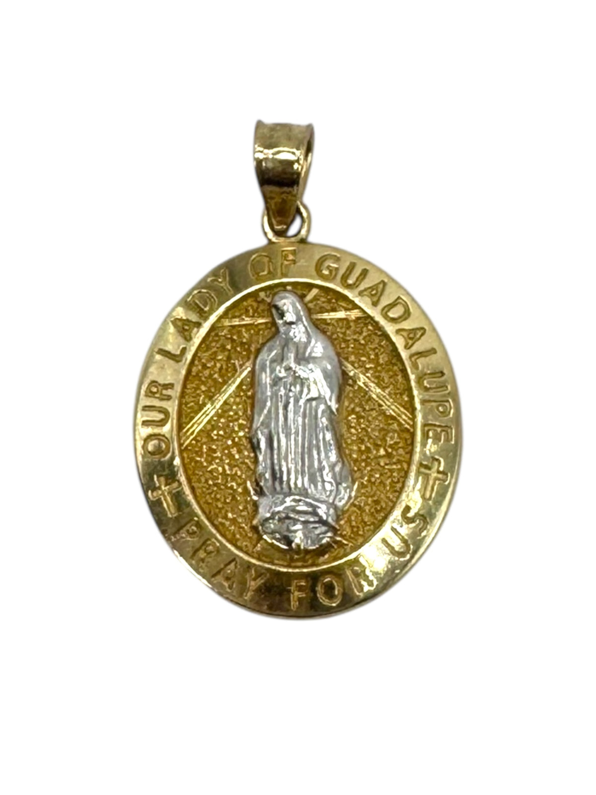 14kt Yellow Gold - Our Lady of Guadalupe Medallion