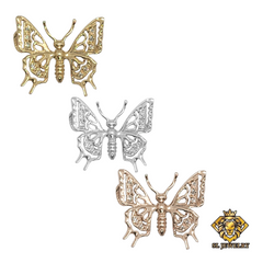 14kt Butterfly Diamond Pendant