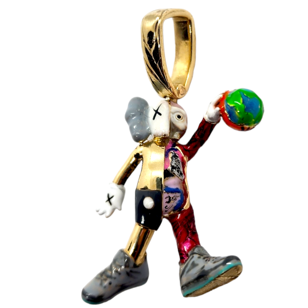 14kt Jumpan K Pendant