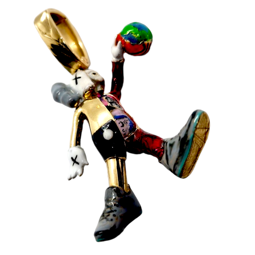 14kt Jumpan K Pendant