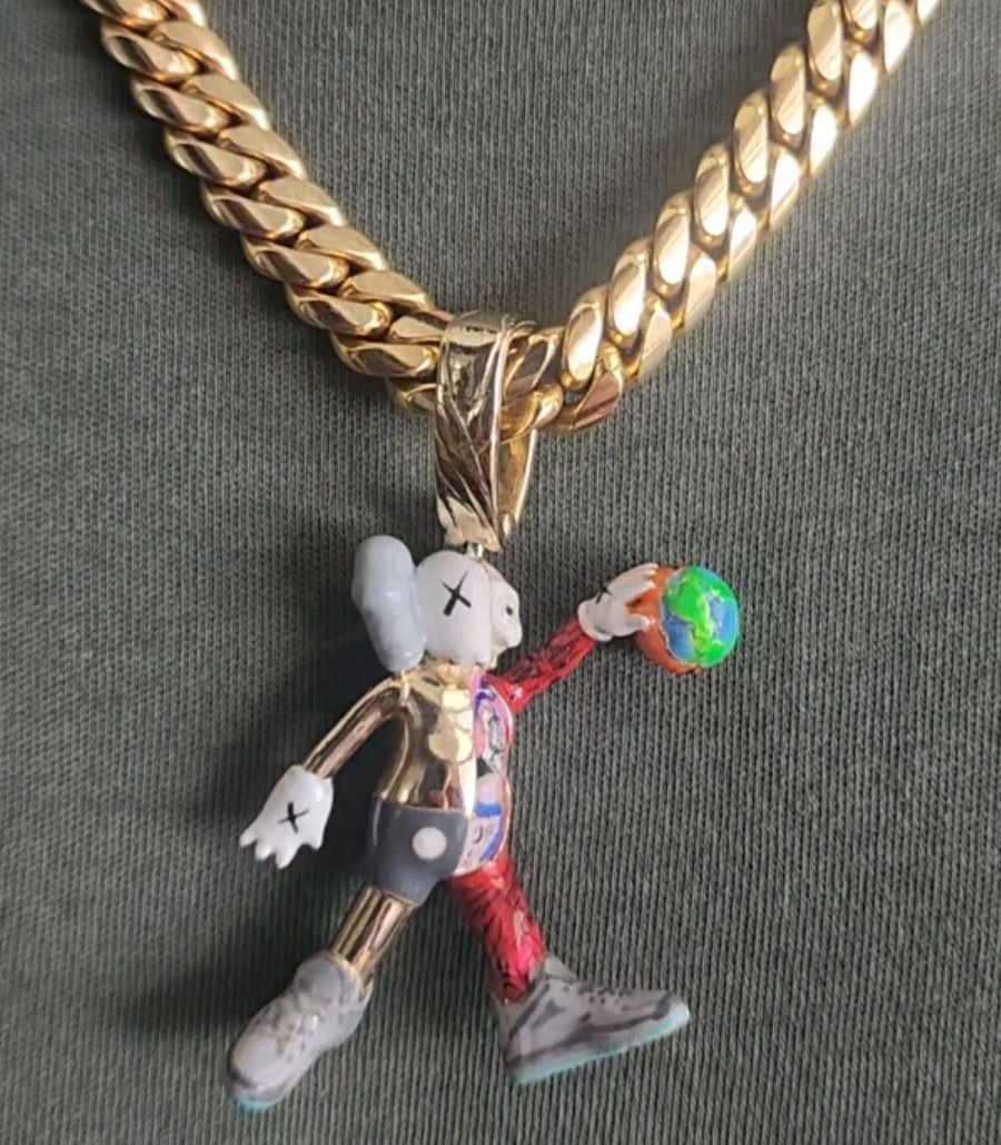 14kt Jumpan K Pendant