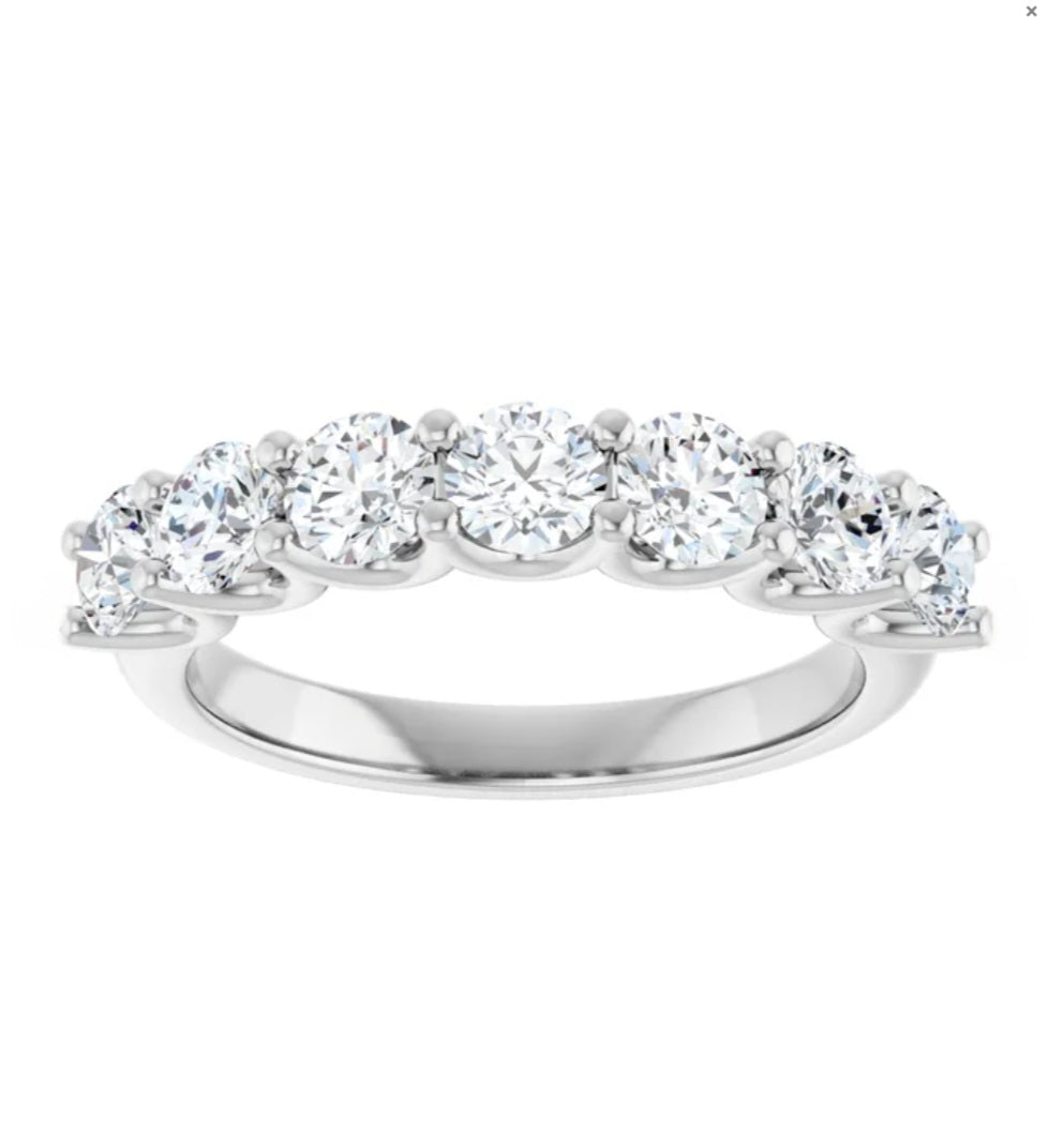 7 Diamond Band - 1.50ctw 14kt